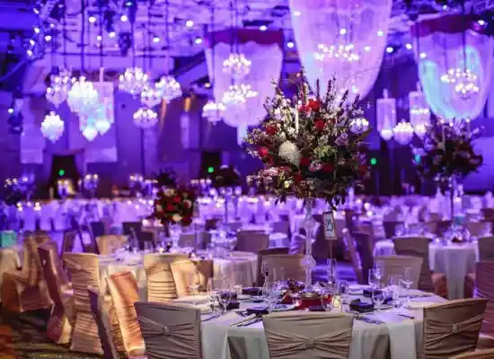 Corporate event with beautiful decorations
